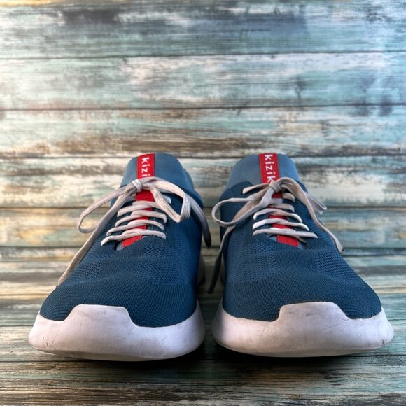 Kizik Athens Hands Free Sneakers Mens 12 Blue Knit Lace Up Slip On Athletic Shoe main image 12